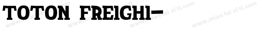 TOTON FREIGHI字体转换
